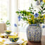 Navy & Yellow Lemon Print Bowl, 6"