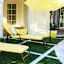 Yellow Crank & Tilt Round Patio Umbrella, 7.5'