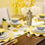 Yellow Lemon Print Table Runner, 14x72