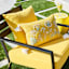 Honeybloom Flower Garden Woven with Tassels Lumbar Outdoor Throw Pillow, 14x20