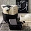 Crosby St. Chunky Rectangle Fabric Storage Basket with Handle, Large