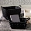 Crosby St. Chunky Rectangle Fabric Storage Basket with Handle, Medium