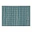 Set of 4 Turquoise Ribbed Woven Placemats, 13x18
