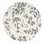 Navy Blue Floral Print Braided Round Placemat, 15"