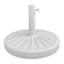 White Round Umbrella Base with Cement Inside, 40lb