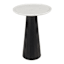 Found & Fable Fabiola Marble Accent Table, Black