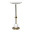 Providence Coen Marble Drink Table, Gold