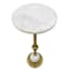 Providence Coen Marble Drink Table, Gold