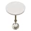 Providence Coen Marble Drink Table, Silver