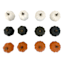 12-Count Grey, Orange & White Pumpkins