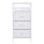 Sabrina 3-Drawer Storage Tower with Shelf USB, White