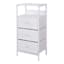 Sabrina 3-Drawer Storage Tower with Shelf USB, White