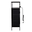 Sean 3-Drawer Storage Tower with Shelf USB, Black