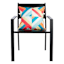 Ray Warm Multicolor Geo Square Outdoor Throw Pillow, 17"