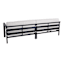 2-Piece Soho Black Steel Patio Sofa