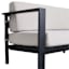 2-Piece Soho Black Steel Patio Sofa