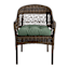 Honeybloom Endive Green Premium Outdoor Wicker Seat Cushion