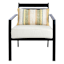 Honeybloom Green & Yellow Block Stripe Lumbar Outdoor Throw Pillow, 14x20