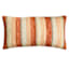 Rust & Natural Block Stripe Outdoor Lumbar Throw Pillow with Tassels, 14x22