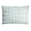 Honeybloom Blue Chunky Knit Lumbar Outdoor Throw Pillow, 14x20