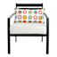 Sun With Mini Pom Pom Trim Lumbar Outdoor Throw Pillow, 26x14