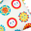 Sun With Mini Pom Pom Trim Lumbar Outdoor Throw Pillow, 26x14