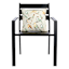 Honeybloom Taupe Birds Square Outdoor Throw Pillow, 16"