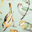 Honeybloom Green Birds Square Outdoor Throw Pillow, 16"
