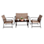 Winslow 4-Piece Seating Patio Set, Brown