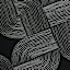 Black Geo Outdoor Chair Cushion