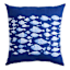 Honeybloom School of Fish Outdoor Throw Pillow, 18"