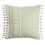 Honeybloom Iceberg Stripe Tassel Outdoor Throw Pillow, 18"