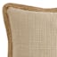 2-Pack Natural Jute Trim Outdoor Throw Pillow, 18"