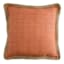 2-Pack Terracotta Jute Trim Outdoor Throw Pillow, 18"