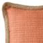 2-Pack Terracotta Jute Trim Outdoor Throw Pillow, 18"