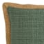 2-Pack Endive Jute Trim Outdoor Throw Pillow, 18"