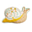 Honeybloom Snail Shaped Outdoor Throw Pillow, 21x11