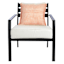Honeybloom Rose Solid Woven with Fringe Outdoor Throw Pillow, 18"