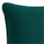Honeybloom Dark Green Solid Woven Outdoor Throw Pillow, 18"