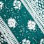 Honeybloom Dark Green Flowers Woven Outdoor Throw Pillow, 18"