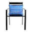 Honeybloom Dark Blue Stripe Woven Lumbar Outdoor Throw Pillow, 14x20