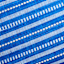 Honeybloom Dark Blue Stripe Woven Lumbar Outdoor Throw Pillow, 14x20