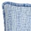 Honeybloom Light Blue Solid Woven with Fringe Outdoor Throw Pillow, 18"