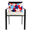 Patriotic Stars Outdoor Lumbar Throw Pillow, 14x20