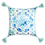 Honeybloom Novo Tile with Tassels Outdoor Throw Pillow, 18"