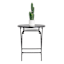 Crosby St. Slat Metal Patio Folding Table, Black