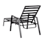 Crosby St. Grammercy Black Chaise Lounge Chair