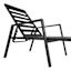 Crosby St. Grammercy Black Chaise Lounge Chair