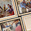 5-Opening Black & Natural Wood Beaded Collage Wall Frame, 19x13
