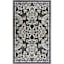 Arrington Grey & Taupe Traditional Floral Washable Accent Rug, 26x45